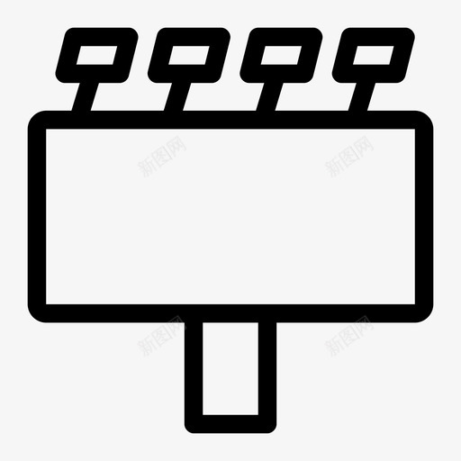 广告牌广告品牌图标svg_新图网 https://ixintu.com 品牌 媒体 广告 广告牌