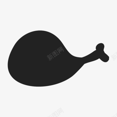 鸡腿食物炸鸡图标图标