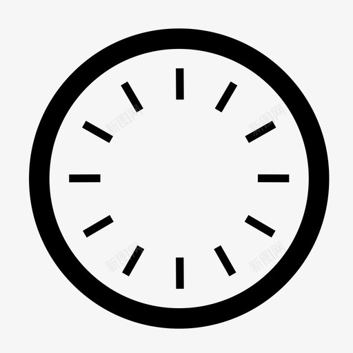 时钟60分钟空白图标svg_新图网 https://ixintu.com 60分钟 小时 时钟 满 空白 钟面