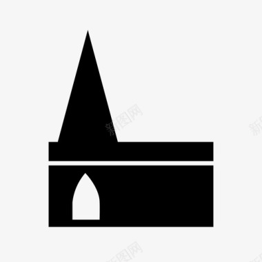 教堂祭坛哥特式图标图标