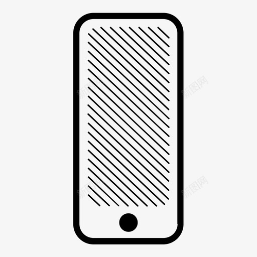 智能手机iphone手机图标svg_新图网 https://ixintu.com iphone 快速响应 手机 智能手机 移动电话