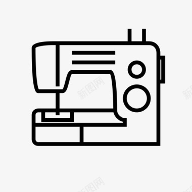 缝纫机工艺品刺绣图标图标