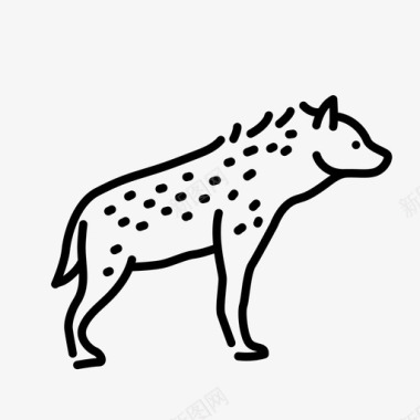 鬣狗动物哺乳动物图标图标