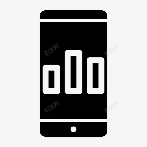条形图智能手机android移动通知图标svg_新图网 https://ixintu.com android 屏幕通知 手机 智能手机界面 条形图智能手机 移动通知