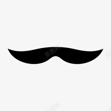 胡子时髦男性图标图标