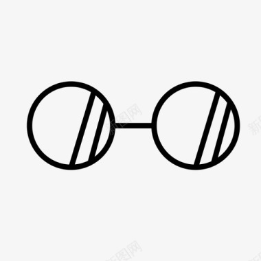 眼镜眼睛时髦图标图标