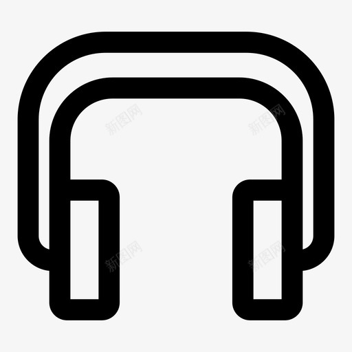 耳机耳朵声音图标svg_新图网 https://ixintu.com 声音 硬件最大胆 耳朵 耳机