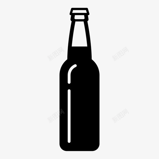 啤酒瓶酒饮料图标svg_新图网 https://ixintu.com 啤酒瓶 酒 饮料