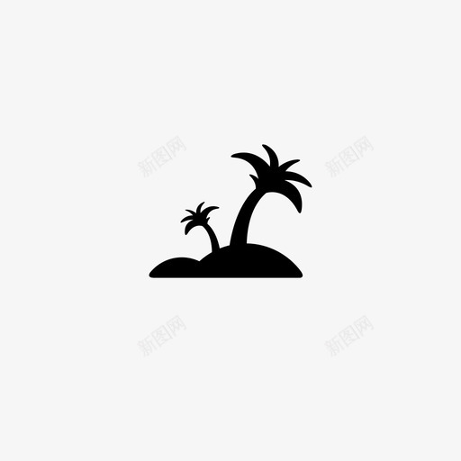 岛棕榈树大溪地图标svg_新图网 https://ixintu.com 大溪地 岛 树 棕榈树