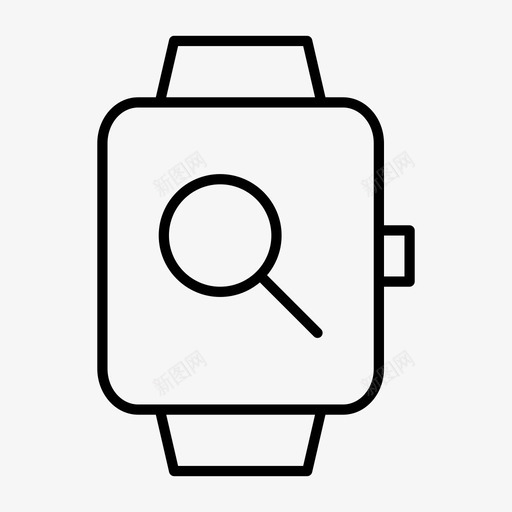 智能手表放大镜苹果智能手表时钟图标svg_新图网 https://ixintu.com 时钟 时间 智能手表 智能手表放大镜 苹果智能手表 设备