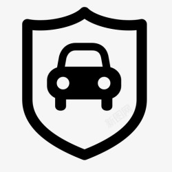 安全气囊汽车保险安全气囊保险箱图标高清图片