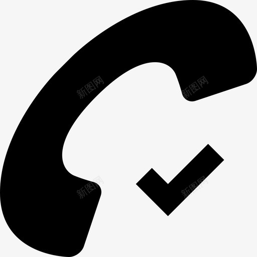 电话滴答声电话支票图标svg_新图网 https://ixintu.com 支票 标记 电话 电话滴答声