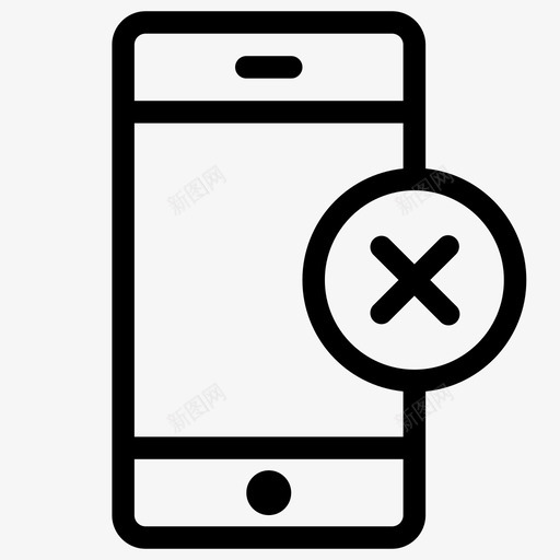 移动闭塞呼叫不允许图标svg_新图网 https://ixintu.com crafticons通信和媒体 不允许 受限 呼叫 电话 移动闭塞