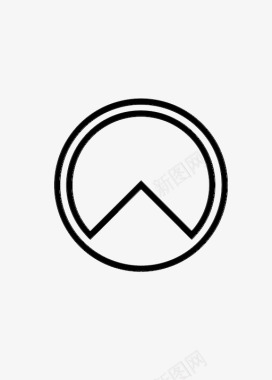 饼图四分之一轮廓图表图标图标