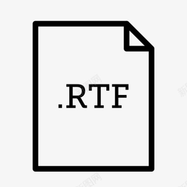 rtf文件文本文件富文本文件图标图标