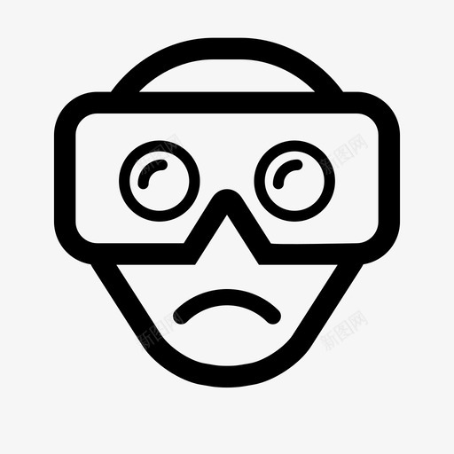 悲伤虚拟现实纸板谷歌图标svg_新图网 https://ixintu.com 悲伤虚拟现实 纸板 耳机 虚拟现实 虚拟现实虚拟现实 谷歌