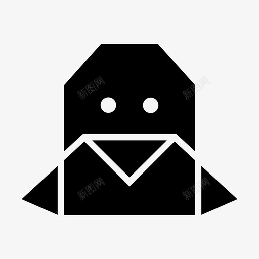 折纸企鹅折纸动物图标svg_新图网 https://ixintu.com 折纸企鹅 折纸动物