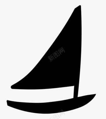帆船航海运动图标图标