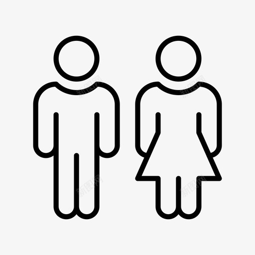配对男人人图标svg_新图网 https://ixintu.com 人 人2 女人 男人 符号 配对