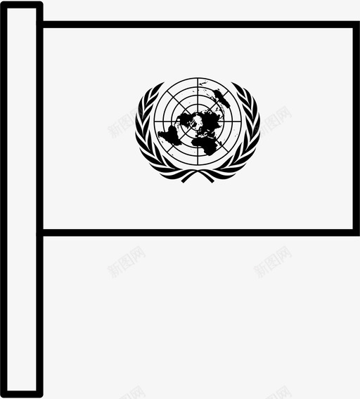 联合国旗帜组织图标svg_新图网 https://ixintu.com 世卫组织 世界旗帜概述 旗帜 组织 联合国