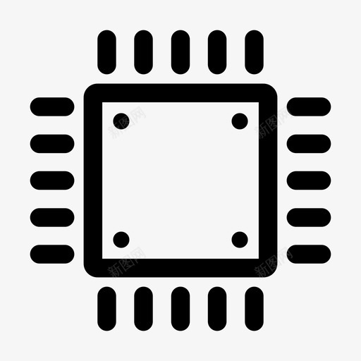 微芯片计算机芯片微处理器图标svg_新图网 https://ixintu.com 微处理器 微芯片 硅 计算机芯片