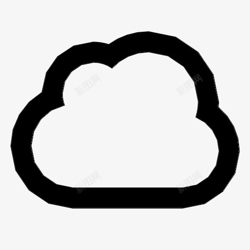 云icloud互联网图标svg_新图网 https://ixintu.com icloud 云 互联网 在线 服务器