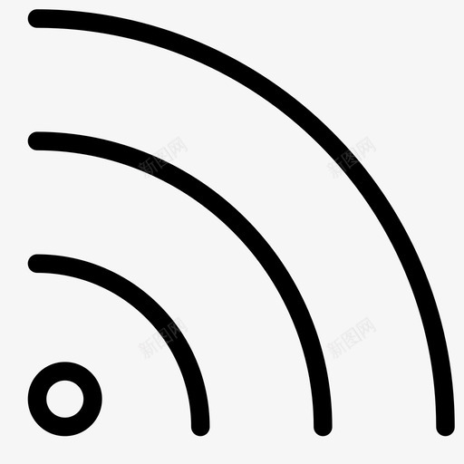 rss连接互联网图标svg_新图网 https://ixintu.com crafticons通信和媒体 rss wifi 互联网 信号 网络 连接