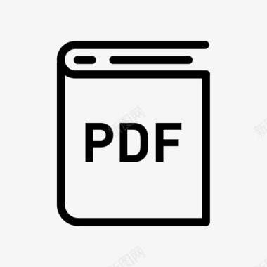pdf文件格式书籍扩展名图标图标