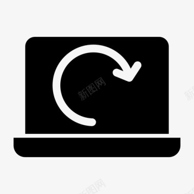 重新加载笔记本电脑设备通知笔记本电脑屏幕图标图标