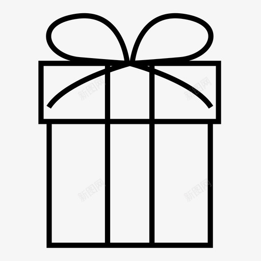 礼物孩子们圣诞节图标svg_新图网 https://ixintu.com 圣诞树 圣诞线图标 圣诞节 孩子们 礼物