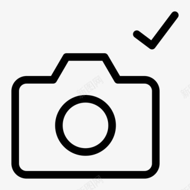 相机接受相册艺术图标图标