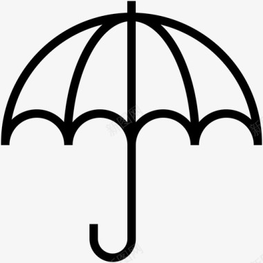 雨伞阳伞防晒图标图标
