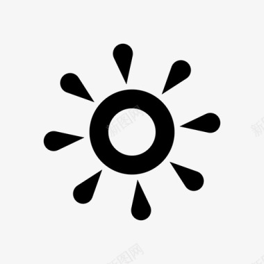 太阳白天光线图标图标
