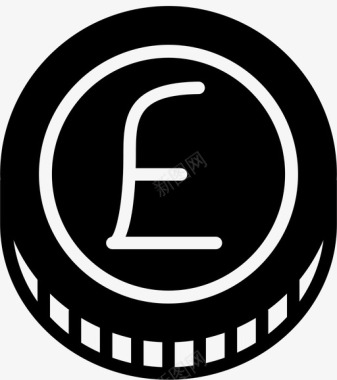 英镑硬币电子商务货币图标图标