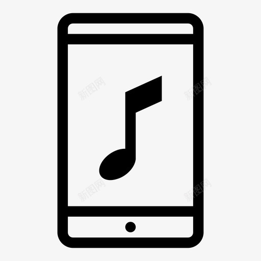 智能手机音乐音频音乐音符图标svg_新图网 https://ixintu.com 声音 智能手机音乐 曲调 音乐音符 音符 音频音乐
