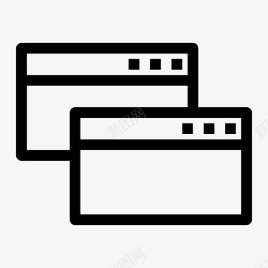 选项卡式浏览器internet网站图标图标