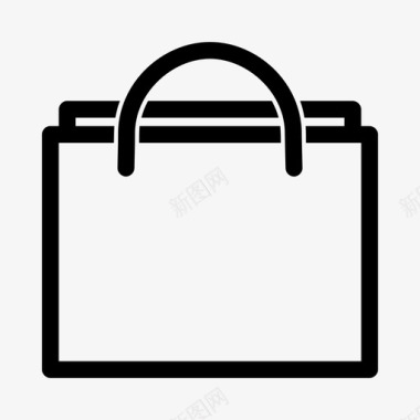 购物袋纸袋购物车图标图标