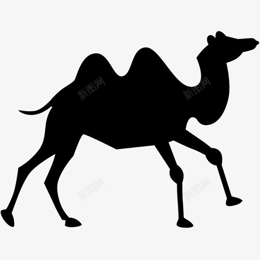 骆驼非洲动物图标svg_新图网 https://ixintu.com 动物 动物园 狩猎 非洲 骆驼
