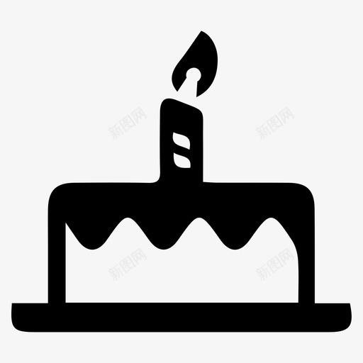 生日蛋糕庆祝快乐图标svg_新图网 https://ixintu.com 庆祝 快乐 生日快乐 生日蛋糕 聚会