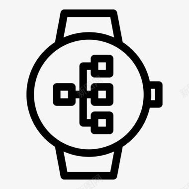 smartwatch工作流图表层次结构图标图标