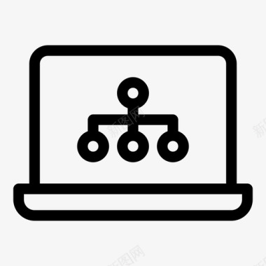 笔记本电脑结构投资链接图标图标