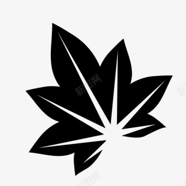 叶绿叶植物和树木图标图标