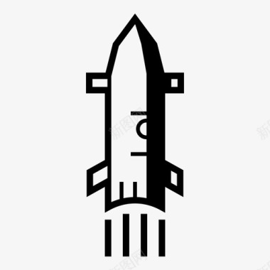 火箭火箭发射卫星图标图标