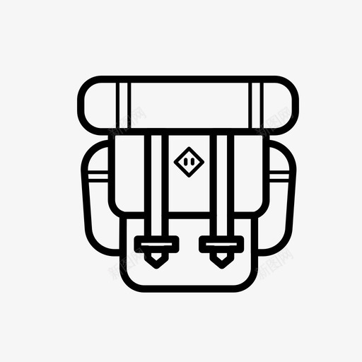 背包手提包旅行包图标svg_新图网 https://ixintu.com 手提包 旅行包 背包