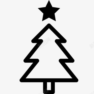 圣诞树装饰诺埃尔图标图标