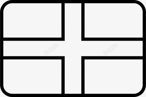 英格兰国家英国图标svg_新图网 https://ixintu.com 世界圆形矩形旗轮廓 国家 国旗 欧洲 英国 英格兰