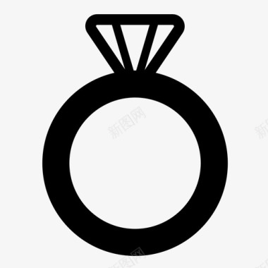 订婚戒指钻石钻戒图标图标