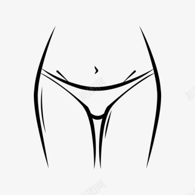 臀部身体女性图标图标