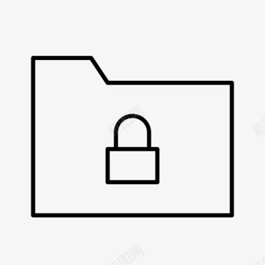 文件夹锁应用程序业务图标图标