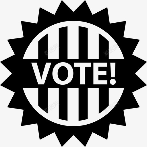 政治选举的投票徽章选举的标志图标svg_新图网 https://ixintu.com 政治选举的投票徽章 选举的标志